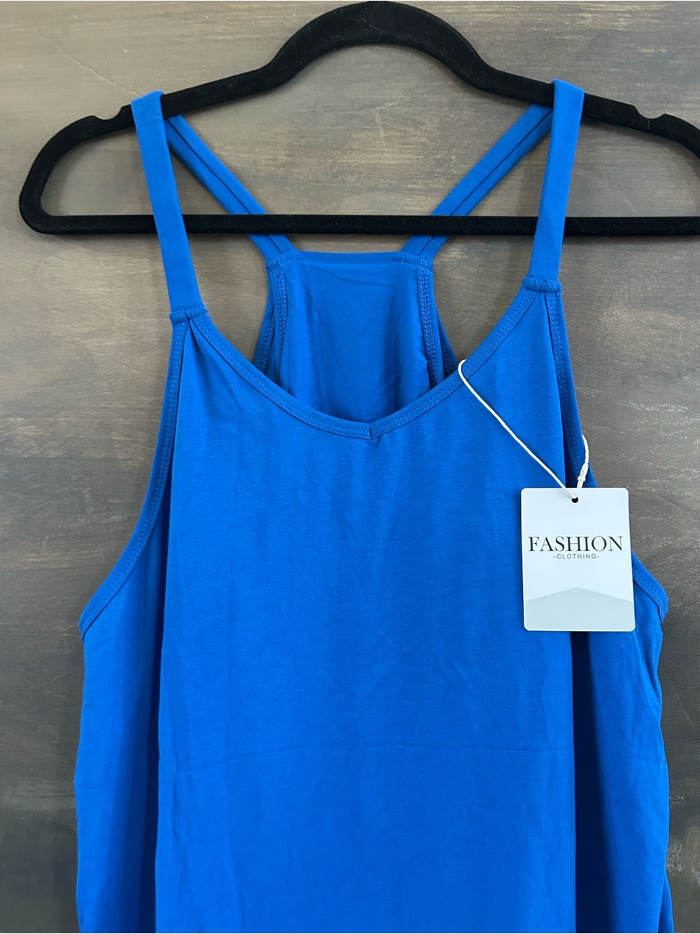 NWT Athletic Mini Dress Built-in Shorts Scoop Neck Sundress with Pockets - Picture 10 of 16